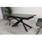 Стіл обідній розкладний MADISON CERAMIC 160(240)*90 чорний мат/чорний