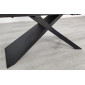 Стіл обідній розкладний MADISON CERAMIC 160(240)*90 чорний мат/чорний