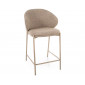 Напівбарний стілець кухонний Kioto H-2 Бежева тканина / Кашемір каркас