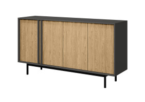 Комод ALSY REG 6 163х87х43 антрацит / дуб