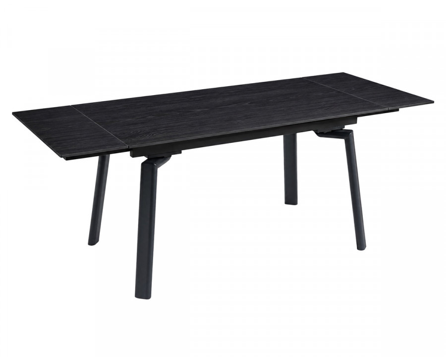 Стіл обідній розкладний BELFORD CERAMIC 140(200)*80 чорний горіх / чорний