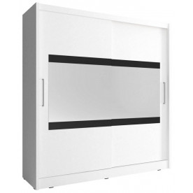Шафа-купе Мая IV / Maja IV 180 2-дверна з дзеркалом Білий 180х62х200 см.