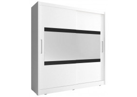Шафа-купе Мая IV / Maja IV 180 2-дверна з дзеркалом Білий 180х62х200 см.