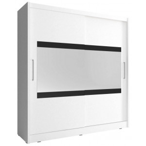 Шафа-купе Мая IV / Maja IV 180 2-дверна з дзеркалом Білий 180х62х200 см.