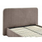 Ліжко полуторне м'яке Lumia Raven 140×200 Темно-бежева тканина