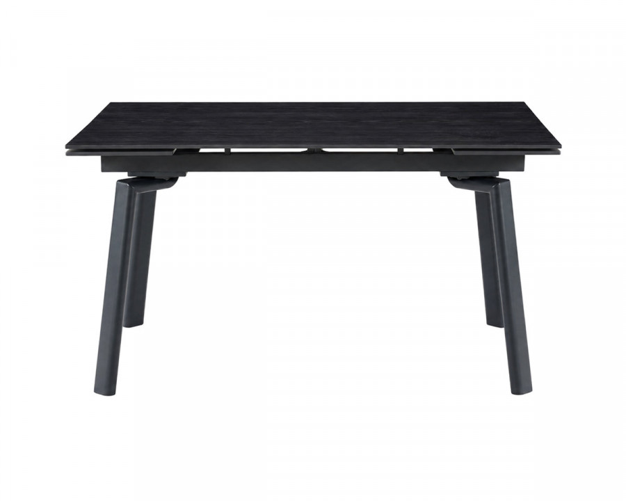 Стіл обідній розкладний BELFORD CERAMIC 140(200)*80 чорний горіх / чорний