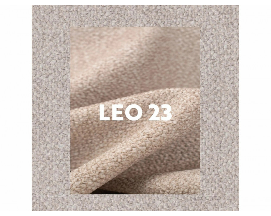 Стілець кухонний обідній м'який Borgo Leo Світло-бежева тканина / Чорний каркас