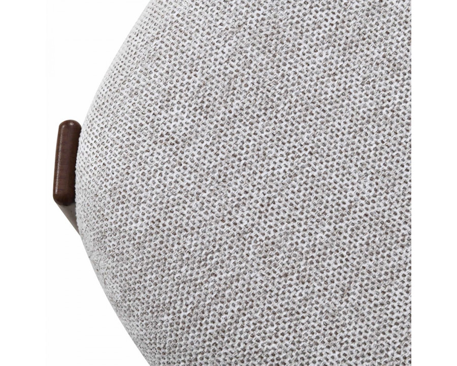 Напівбарний стілець NOMI H-1 горіх метал/бежева тканина