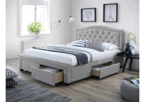 Двоспальне ліжко Electra 160X200 Сірий