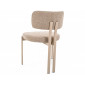 Стілець кухонний обідній м'який Misaki Бежева тканина / Кашемір каркас