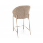 Напівбарний стілець кухонний Kioto H-2 Бежева тканина / Кашемір каркас