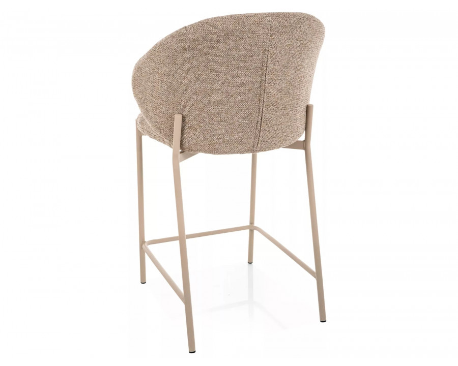 Напівбарний стілець кухонний Kioto H-2 Бежева тканина / Кашемір каркас