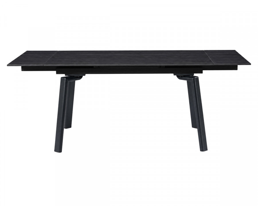 Стіл обідній розкладний BELFORD CERAMIC 140(200)*80 чорний горіх / чорний