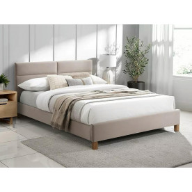 Ліжко полуторне SIERRA VELVET 140x200 Бежевий / Дуб TAP. BLUVEL 28 SIERRAV140BED