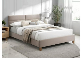 Ліжко полуторне SIERRA VELVET 140x200 Бежевий / Дуб TAP. BLUVEL 28 SIERRAV140BED