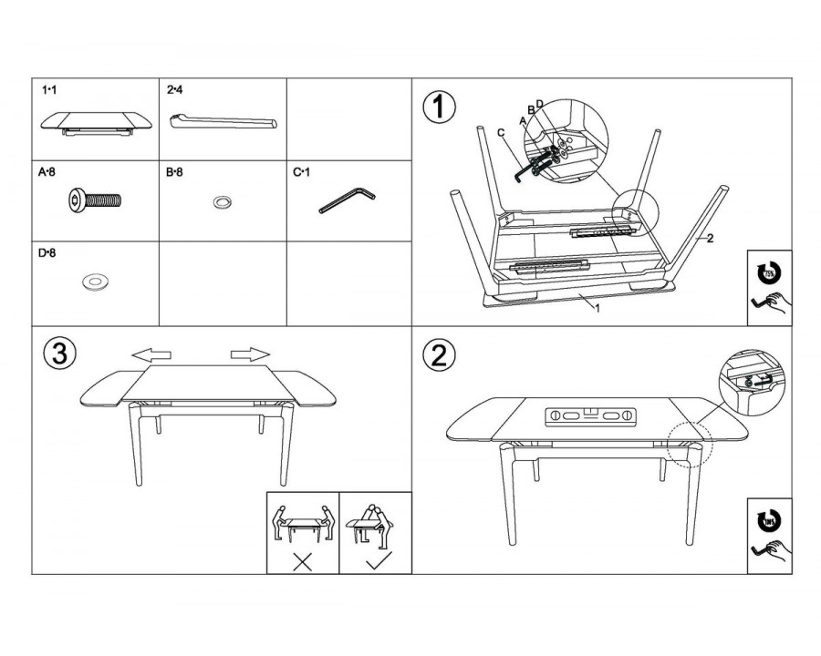 Стіл обідній розкладний DUBLIN CERAMIC 120(180)*80 чорний мат/чорний каркас