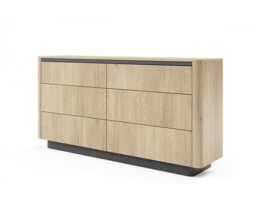 Комод Торро / Torro 6S/163 з 6 шухядами Дуб кремона/чорний