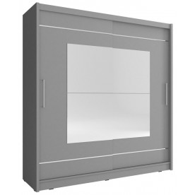 Шафа-купе Мая IX / Maja IX 180 2-дверна з дзеркалом Графіт 180х62х200 см.