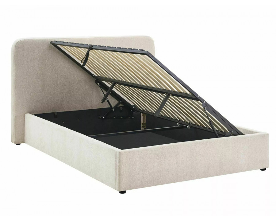 Ліжко двоспальне м'яке Lumia Raven 160×200 Бежева тканина