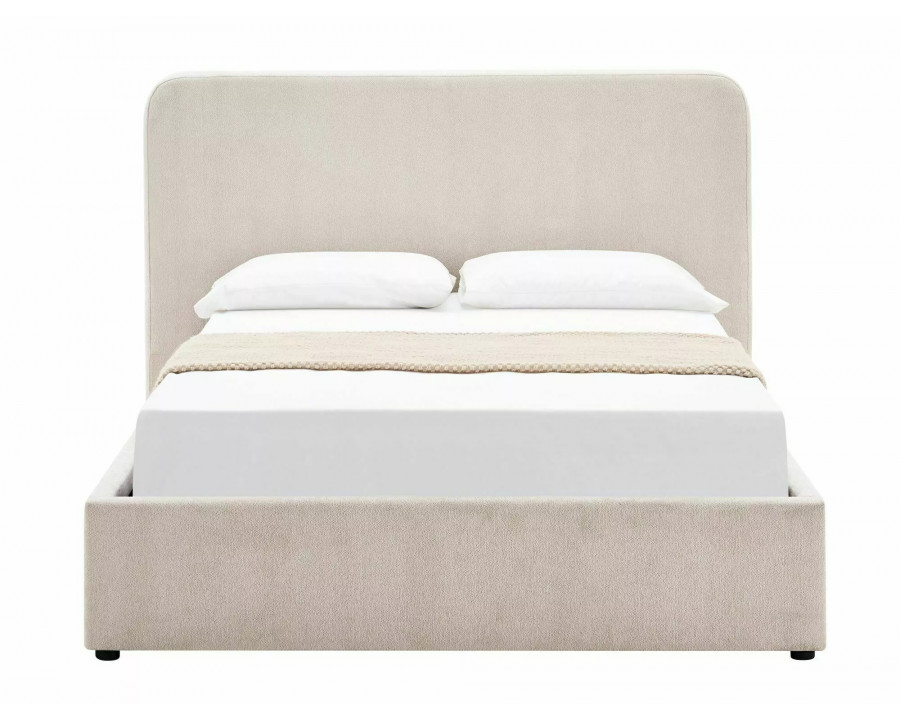 Ліжко двоспальне м'яке Lumia Raven 160×200 Бежева тканина