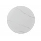 Стіл обідній IDEAL CERAMIC білий еф.мармуру / чорний каркас d.100 IDEALBCFI100