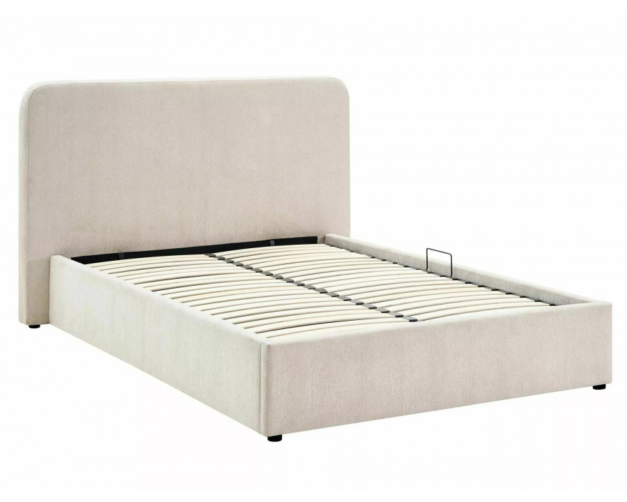 Ліжко двоспальне м'яке Lumia Raven 160×200 Бежева тканина