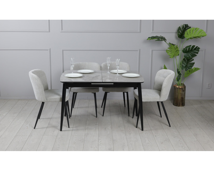 Стілець КЛІФ метал сидіння тканина 50x57x82 см Сірий