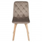 Стілець ANETTE каркас дерево / Темний беж