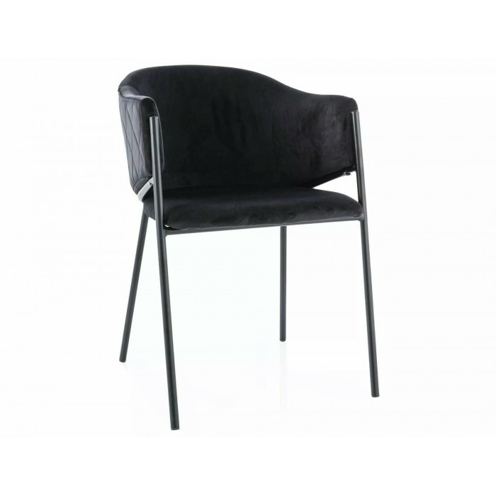 Стілець BONO VELVET Чорний Стелаж / Чорний BLUVEL 19 BONOVCC