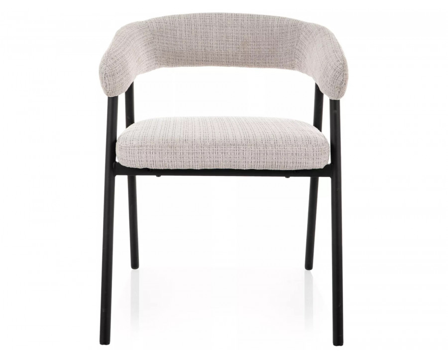 Стілець кухонний обідній м'який Katana Сіра тканина / Чорний каркас