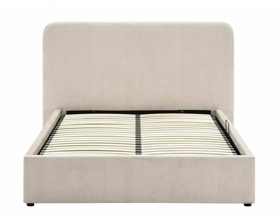 Ліжко двоспальне м'яке Lumia Raven 160×200 Бежева тканина