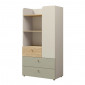 Шафа YUKI REG 6 60х150х40 сірий / бежевий / дуб / евкаліпт