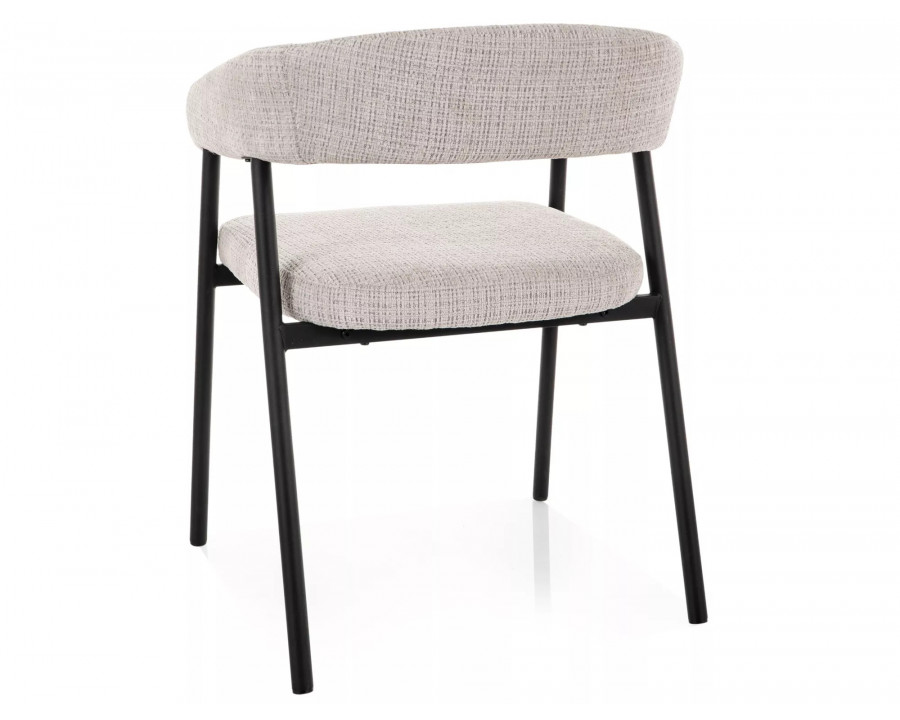 Стілець кухонний обідній м'який Katana Сіра тканина / Чорний каркас