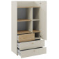 Шафа YUKI REG 6 60х150х40 сірий / бежевий / дуб / евкаліпт