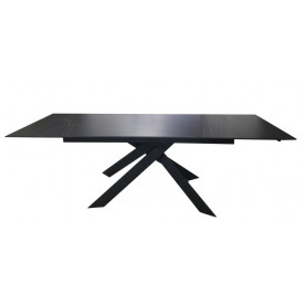 Gracio Lofty Black стіл розкладний кераміка 90X160(240) Чорний