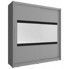 Шафа-купе Мая IV / Maja IV 180 2-дверна з дзеркалом Графіт 180х62х200 см.