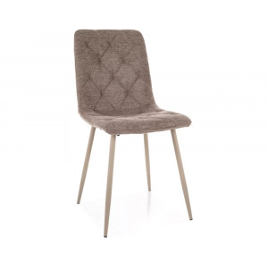 Стілець кухонний обідній м'який Jerry Brego Бежева тканина / Кашемір каркас