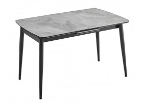 Стіл Лейк обідній розкладний 1200/1500х800х750 сірий глянець
