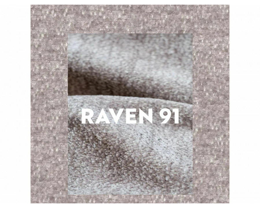 Ліжко односпальне м'яке Emma Raven 90×200 Пудрово-рожева тканина