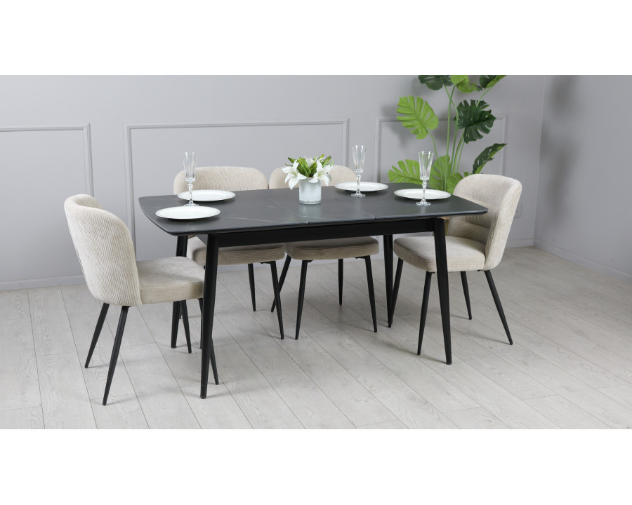 Стілець КЛІФ метал сидіння тканина 50x57x82 см Сірий