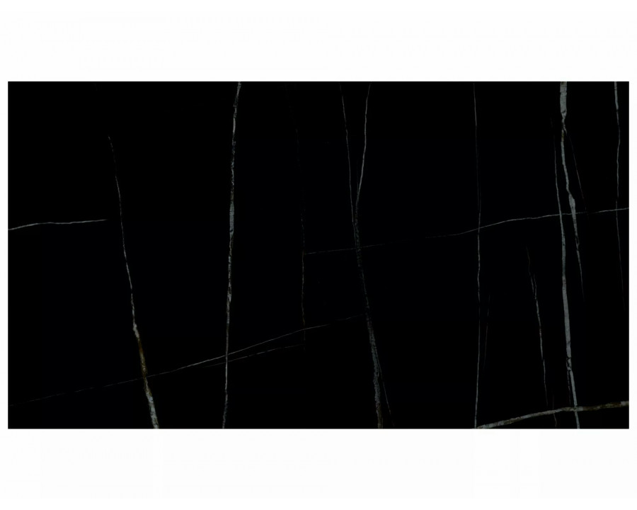 Стіл обідній розкладний MONCLER CERAMIC Чорний Sahara Noir / Чорний мат (160-240)X90