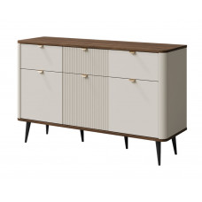 Комод MARLY REG 10 130х82х40 кашемір / горіх