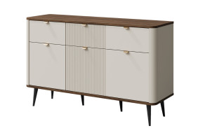 Комод MARLY REG 10 130х82х40 кашемір / горіх