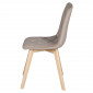 Стілець ANETTE каркас дерево / Темний беж