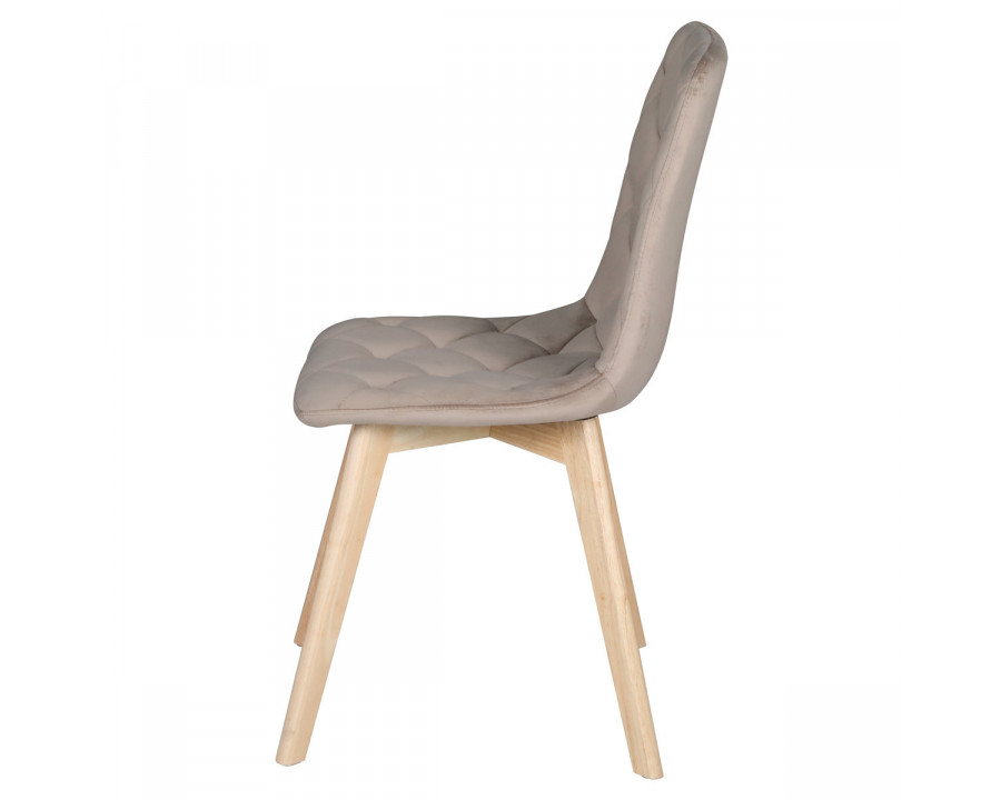 Стілець ANETTE каркас дерево / Темний беж