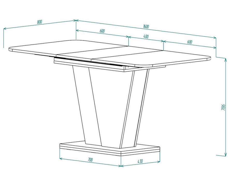 Обідній стіл розкладний FOREST S/K 140(180)х80 стоун бейж/шовковий камінь