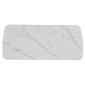 Стіл DUBLIN CERAMIC 120(180)*80 білий мат/чорний каркас