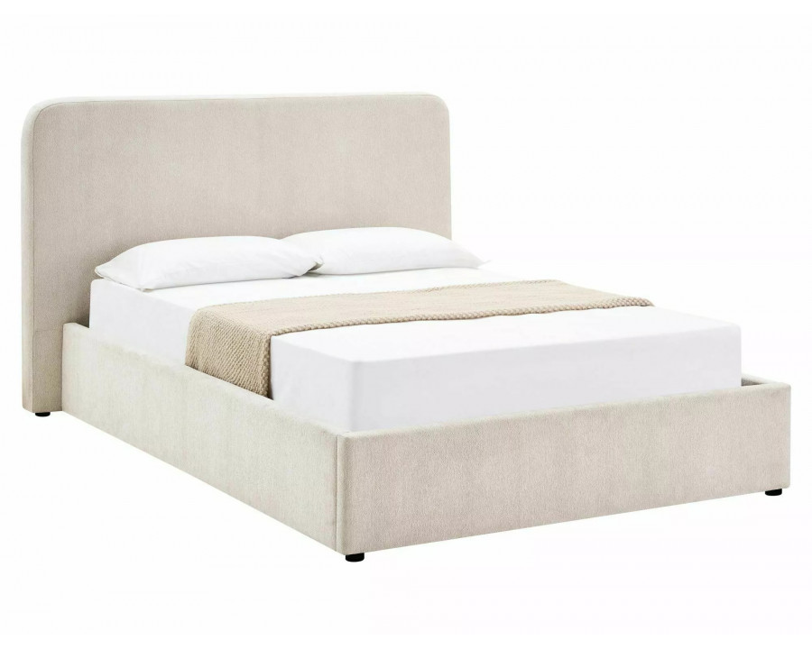 Ліжко двоспальне м'яке Lumia Raven 160×200 Бежева тканина