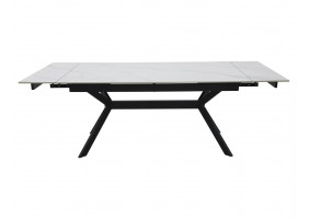 Стіл обідній розкладний IMPERIA 180(240)*90 білий / чорний IMPERIABC180