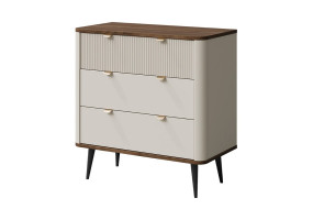 Комод MARLY REG 11 90х82х40 кашемір / горіх